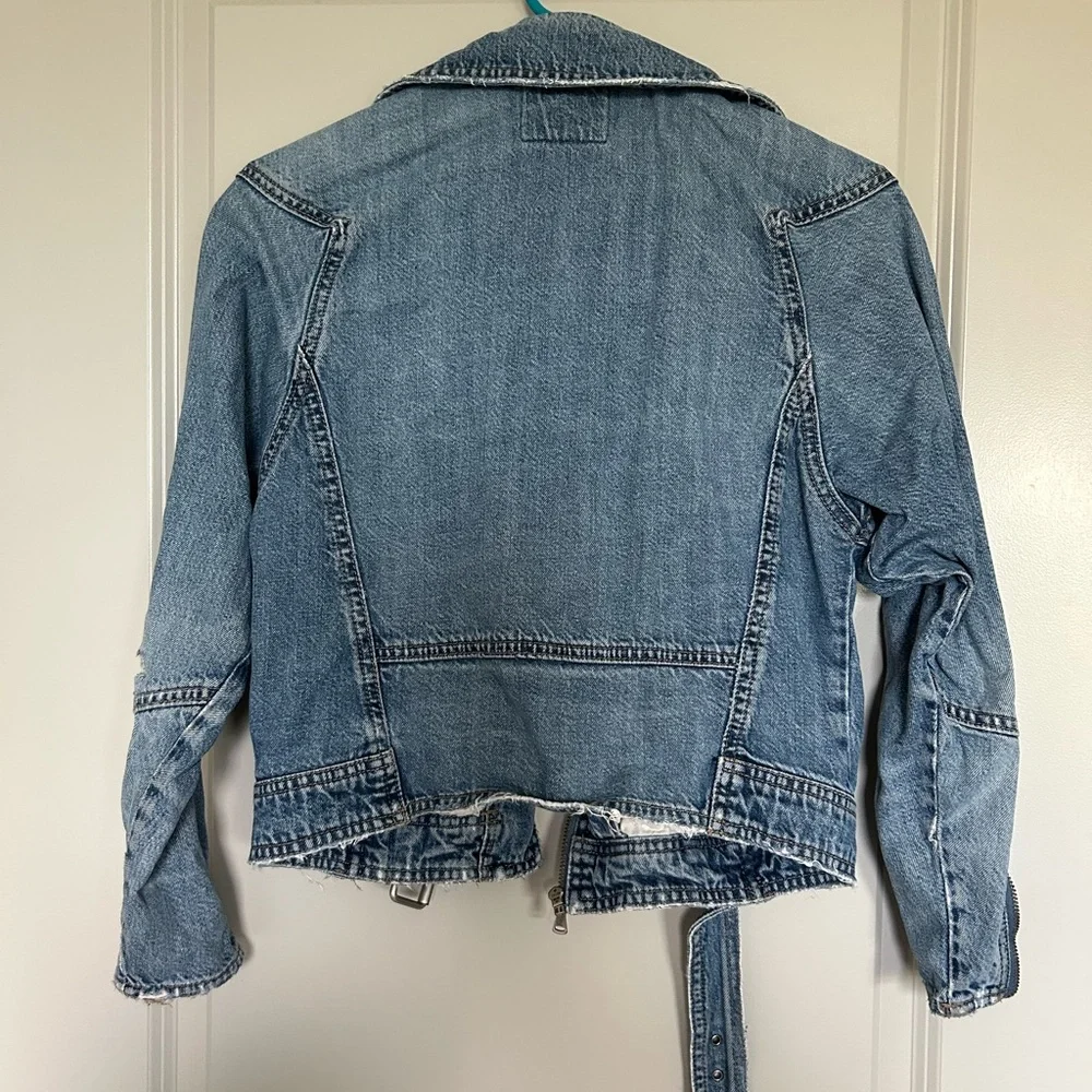 PAIGE women’s strappy denim Jacket size small - Picture 9 of 9